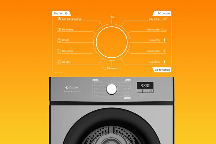 Máy sấy thông hơi Casper 8.2 kg TD-E82VG1